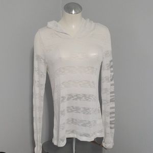 Hooded See-Through Cover Up